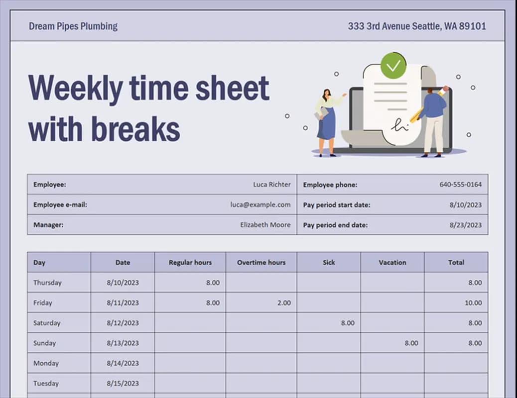 Dvotjedni evidencijski list